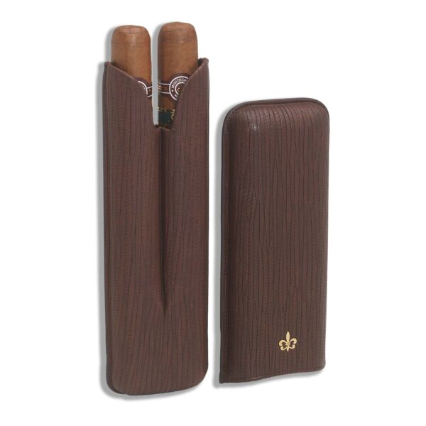 Montecristo Open Eagle Leather Case - 2 Cigars