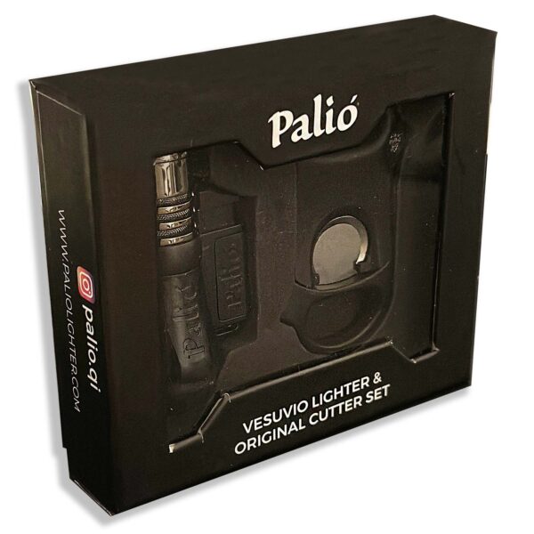 Palio Vesuvio Triple Jet Lighter & Original Palio Cutter Gift Set